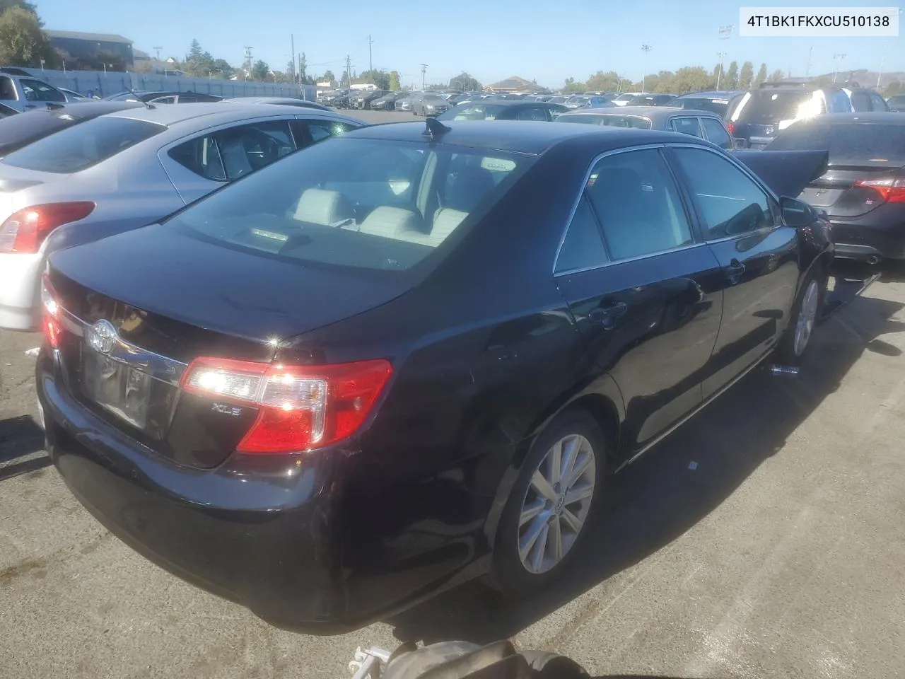 2012 Toyota Camry Se VIN: 4T1BK1FKXCU510138 Lot: 73140864