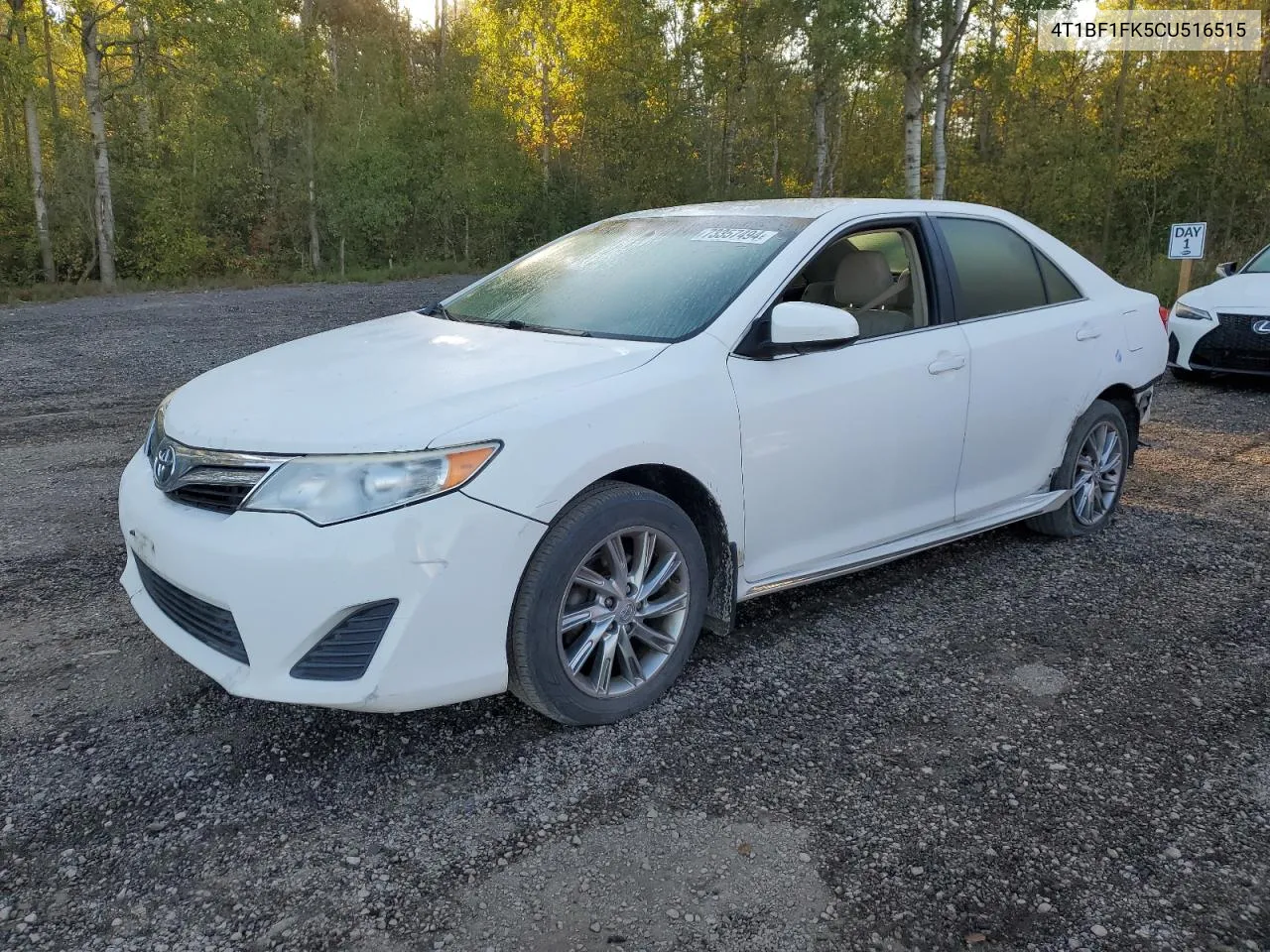 2012 Toyota Camry Base VIN: 4T1BF1FK5CU516515 Lot: 73357494