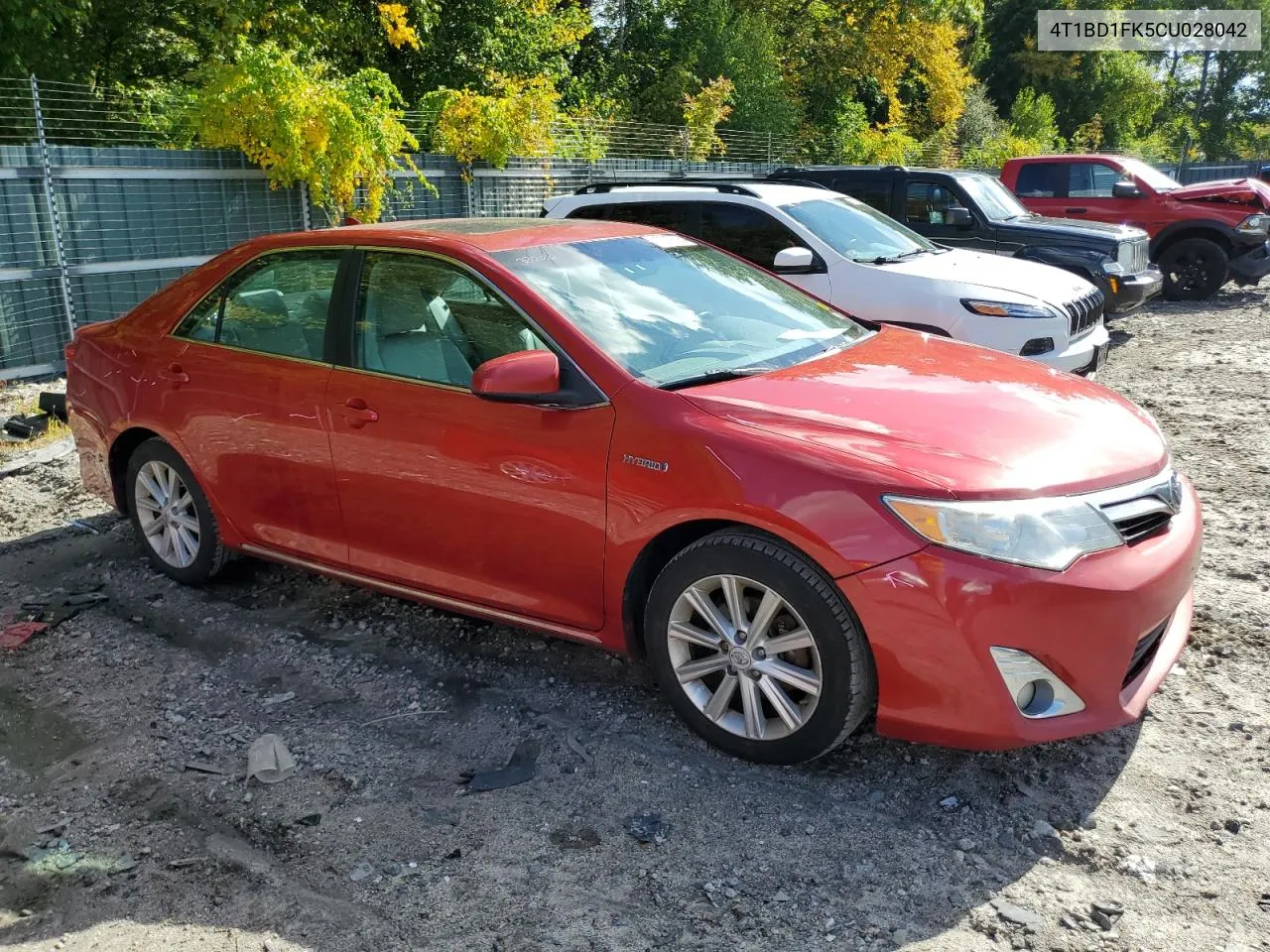 4T1BD1FK5CU028042 2012 Toyota Camry Hybrid