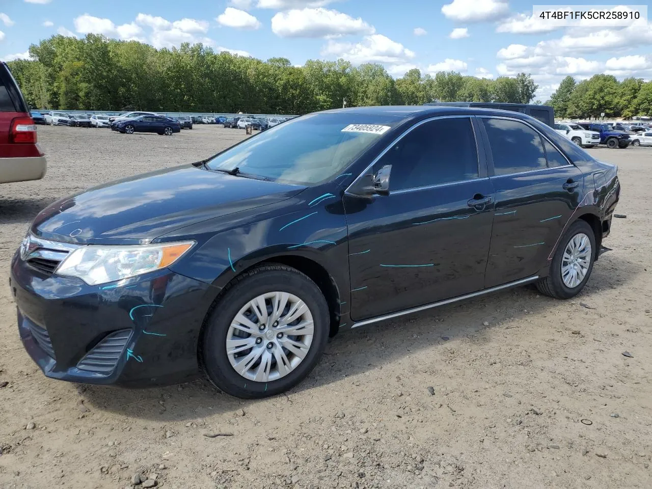 2012 Toyota Camry Base VIN: 4T4BF1FK5CR258910 Lot: 73405924