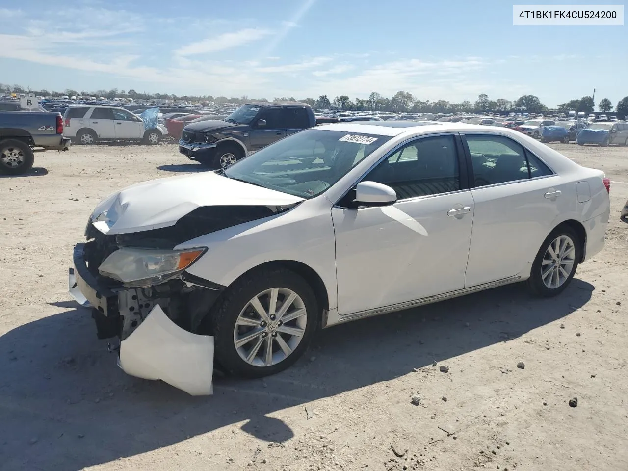 2012 Toyota Camry Se VIN: 4T1BK1FK4CU524200 Lot: 73512774