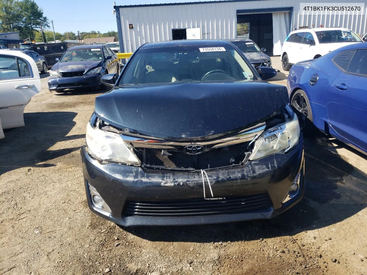 2012 Toyota Camry Se VIN: 4T1BK1FK3CU512670 Lot: 73558134