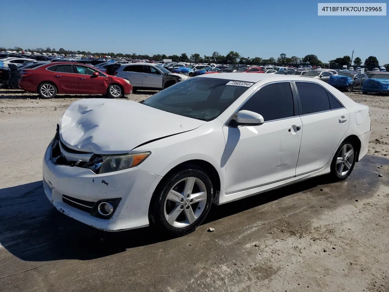 2012 Toyota Camry Base VIN: 4T1BF1FK7CU129965 Lot: 73602254