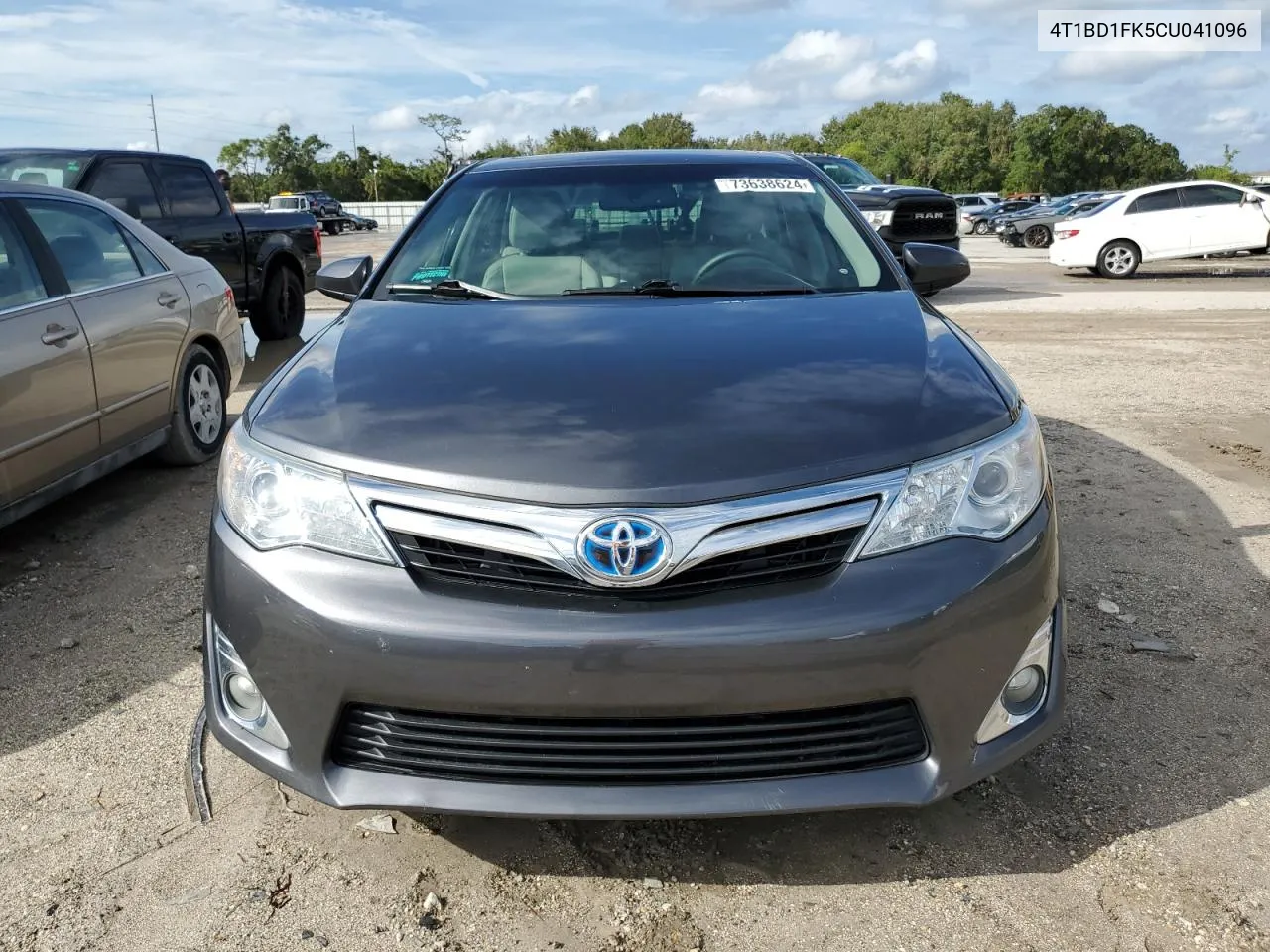 2012 Toyota Camry Hybrid VIN: 4T1BD1FK5CU041096 Lot: 73638624