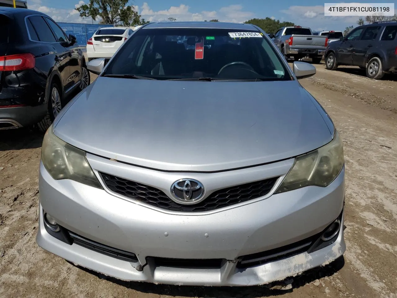 2012 Toyota Camry Base VIN: 4T1BF1FK1CU081198 Lot: 73647854