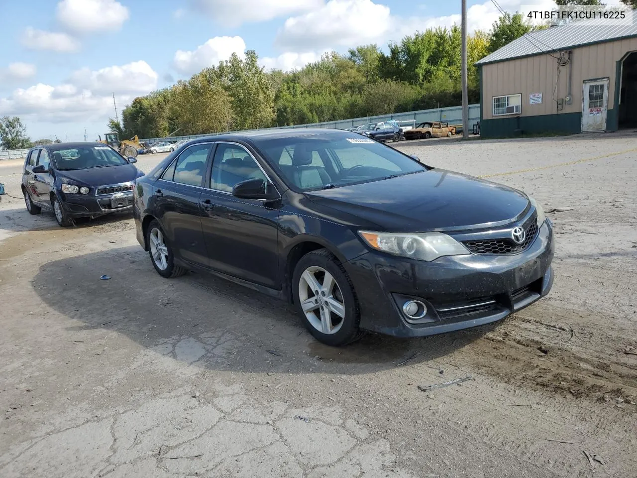 2012 Toyota Camry Base VIN: 4T1BF1FK1CU116225 Lot: 73650594