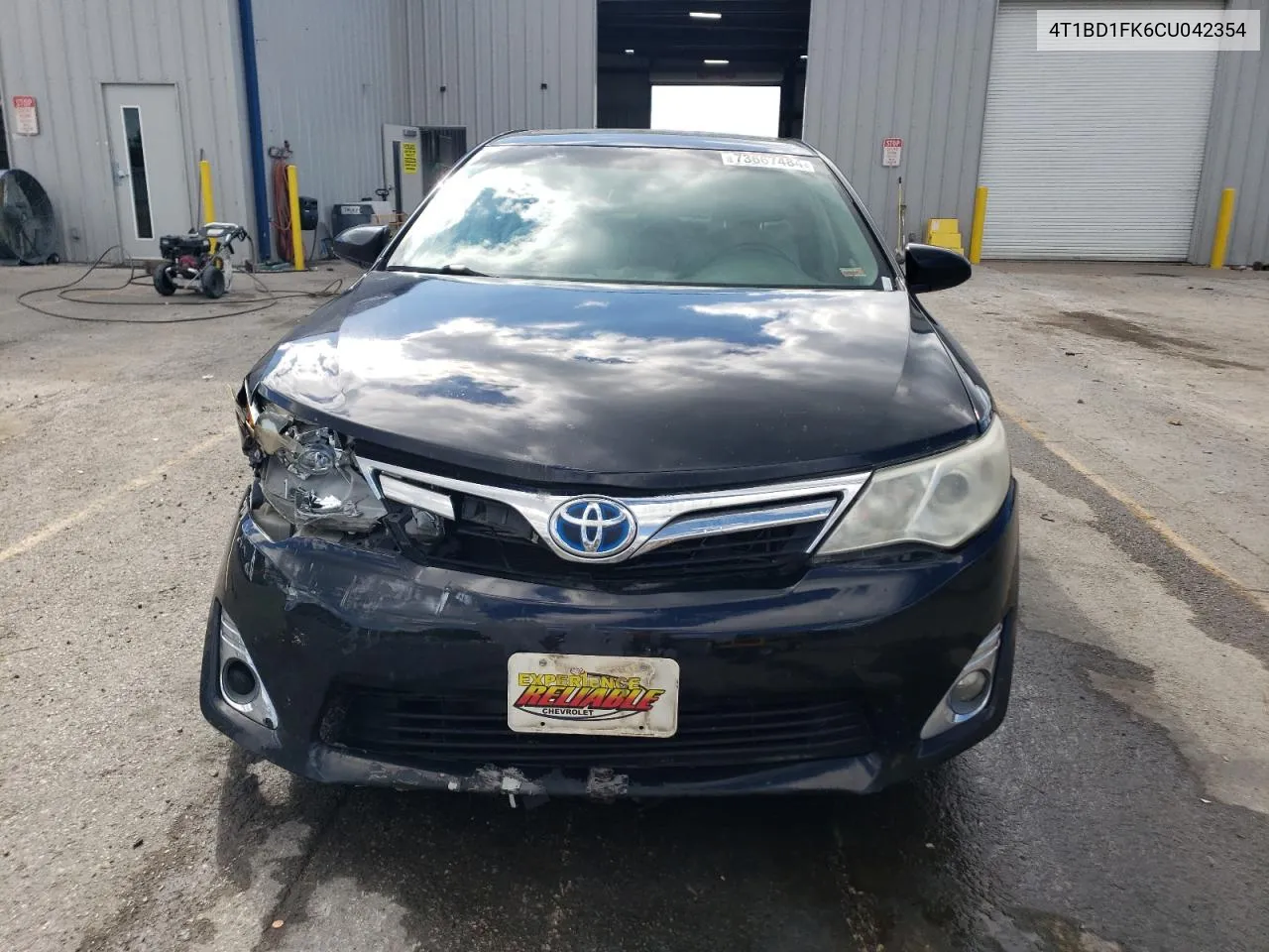 2012 Toyota Camry Hybrid VIN: 4T1BD1FK6CU042354 Lot: 73667484