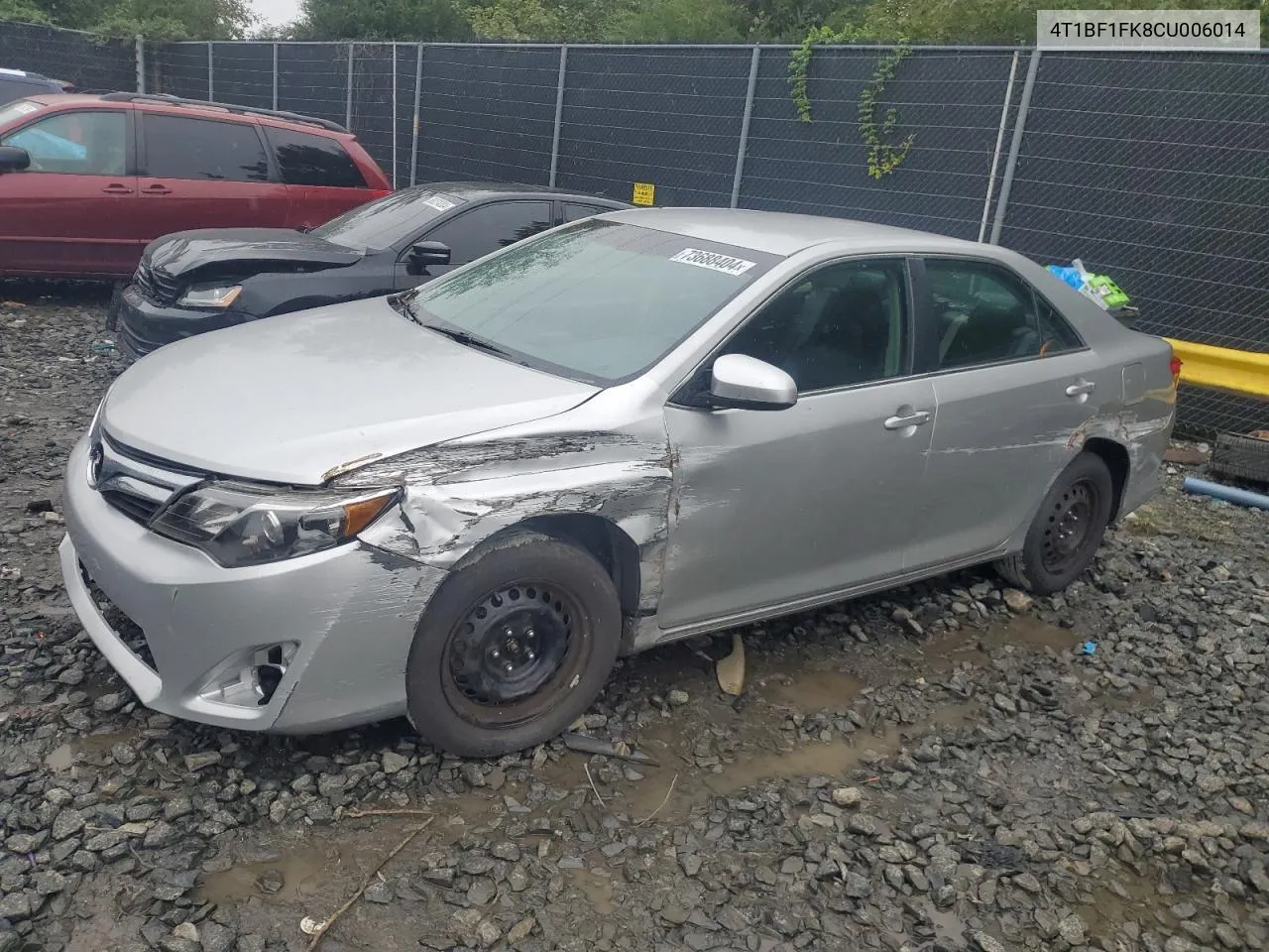 2012 Toyota Camry Base VIN: 4T1BF1FK8CU006014 Lot: 73688404