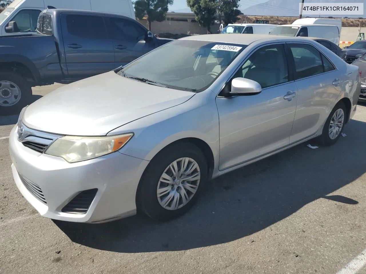 2012 Toyota Camry Base VIN: 4T4BF1FK1CR164071 Lot: 73742594