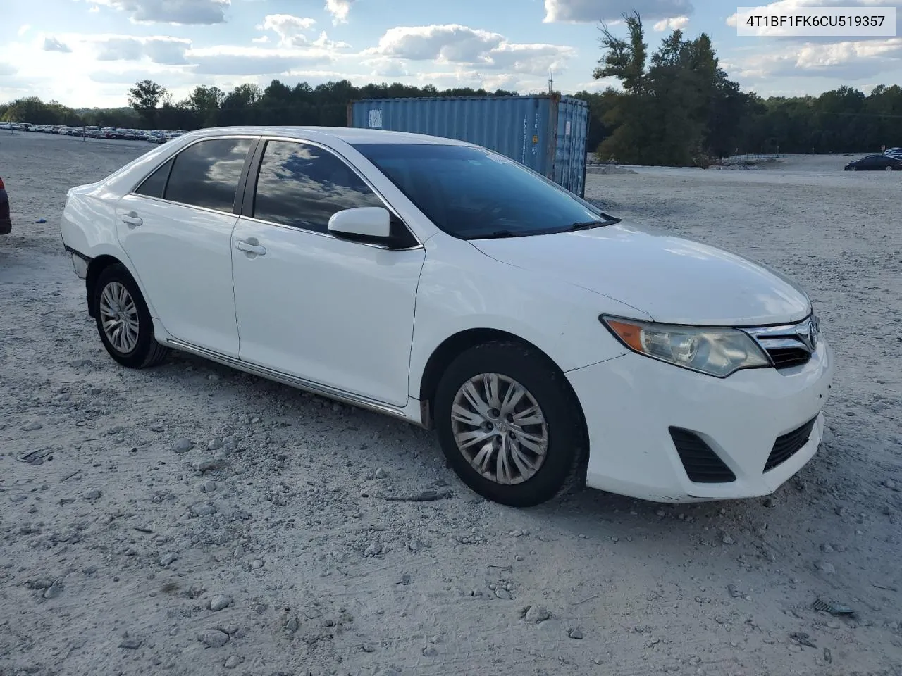 2012 Toyota Camry Base VIN: 4T1BF1FK6CU519357 Lot: 73763274