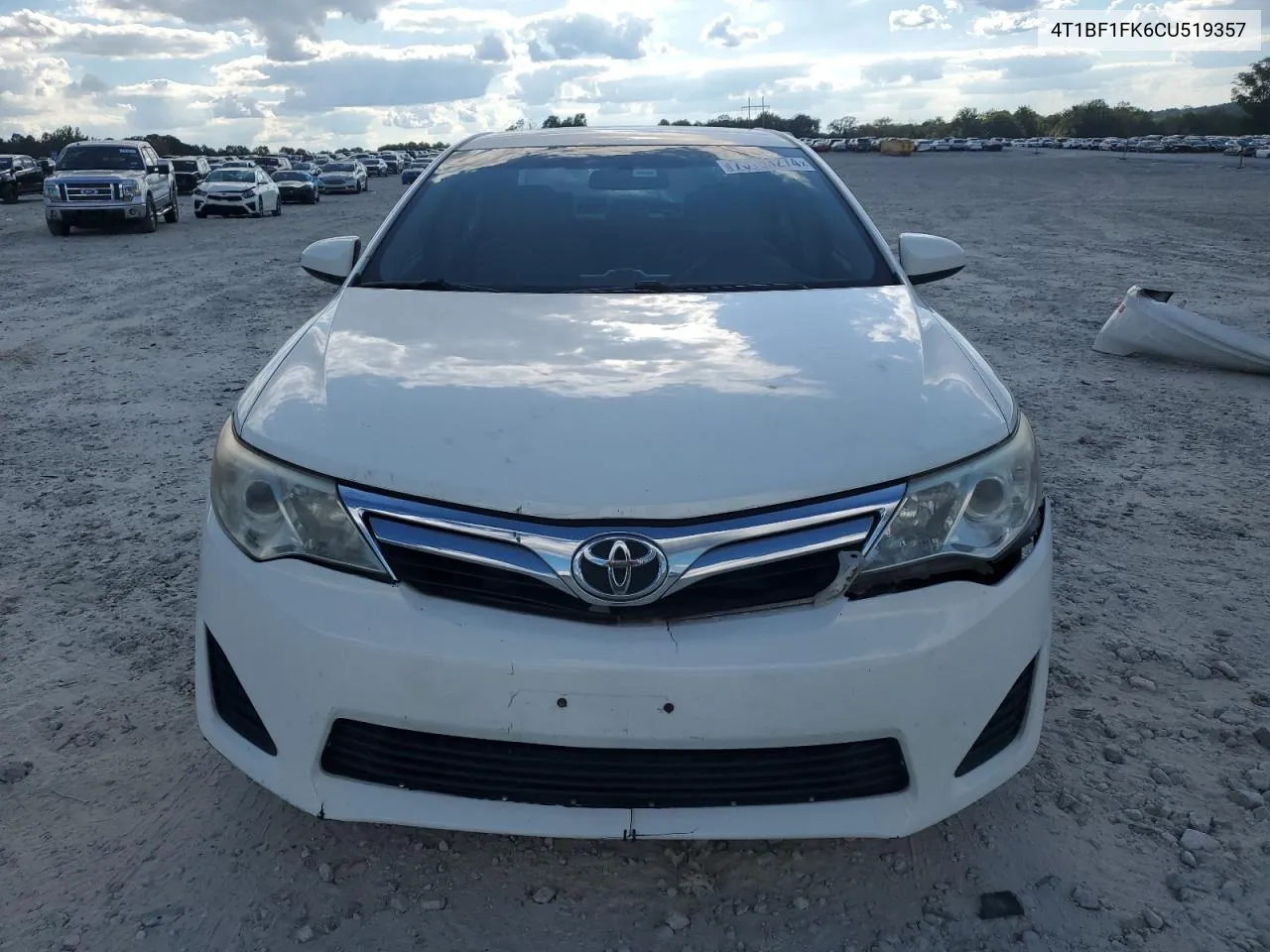 2012 Toyota Camry Base VIN: 4T1BF1FK6CU519357 Lot: 73763274