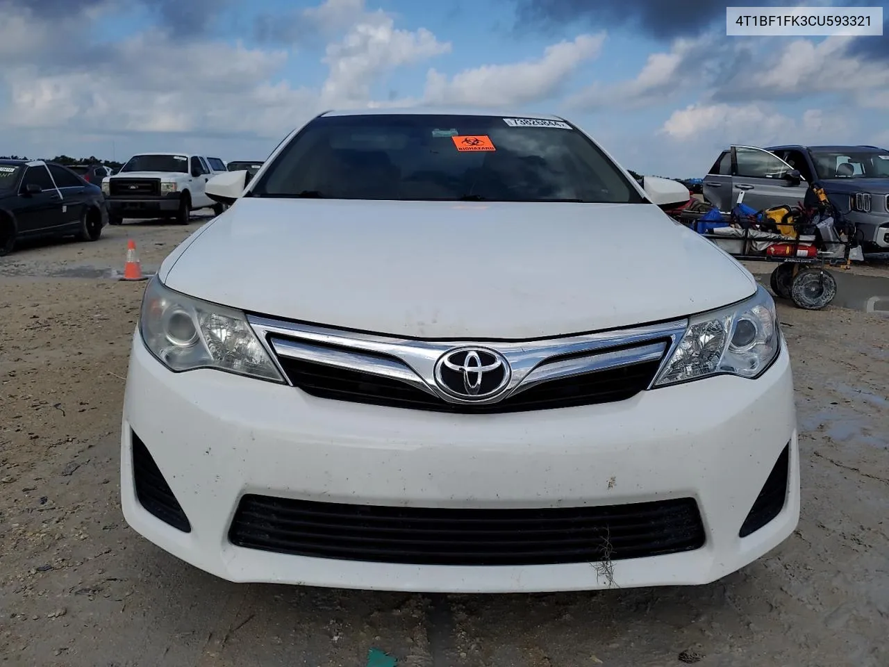 2012 Toyota Camry Base VIN: 4T1BF1FK3CU593321 Lot: 73826844