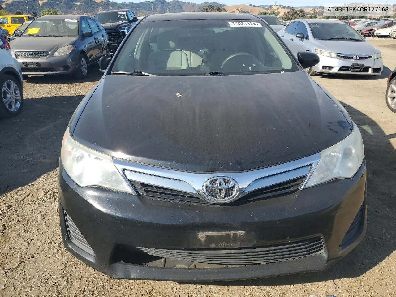 2012 Toyota Camry Base VIN: 4T4BF1FK4CR177168 Lot: 74031134