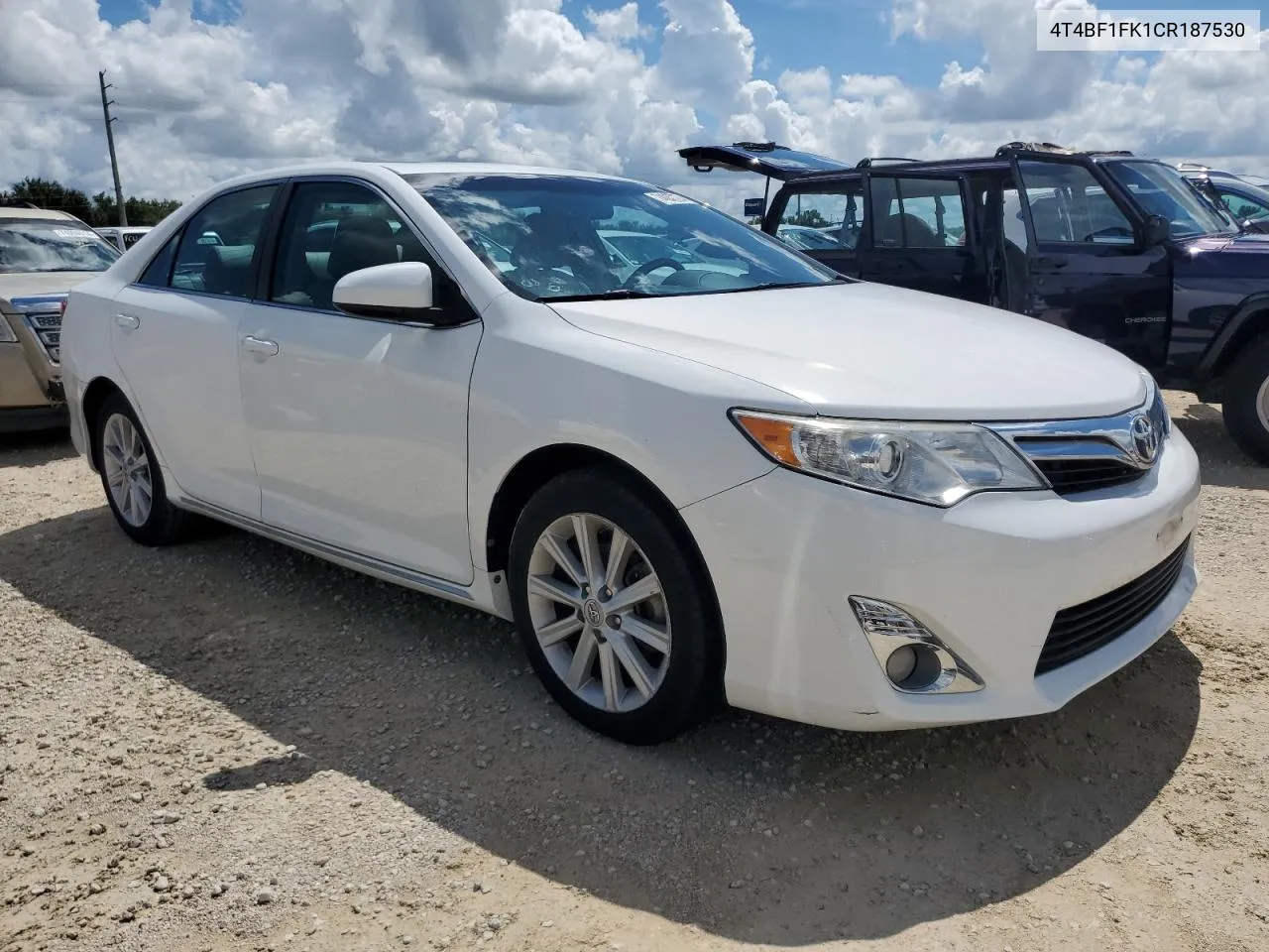 2012 Toyota Camry Base VIN: 4T4BF1FK1CR187530 Lot: 74057274