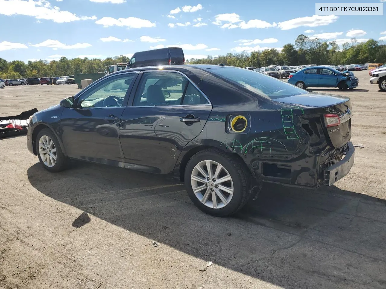 4T1BD1FK7CU023361 2012 Toyota Camry Hybrid