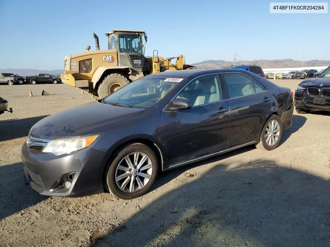 2012 Toyota Camry Base VIN: 4T4BF1FK0CR204284 Lot: 74249664