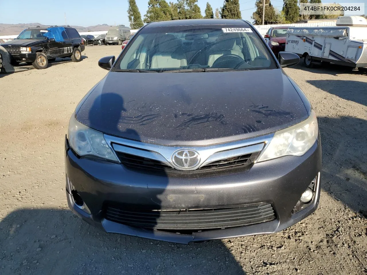 2012 Toyota Camry Base VIN: 4T4BF1FK0CR204284 Lot: 74249664