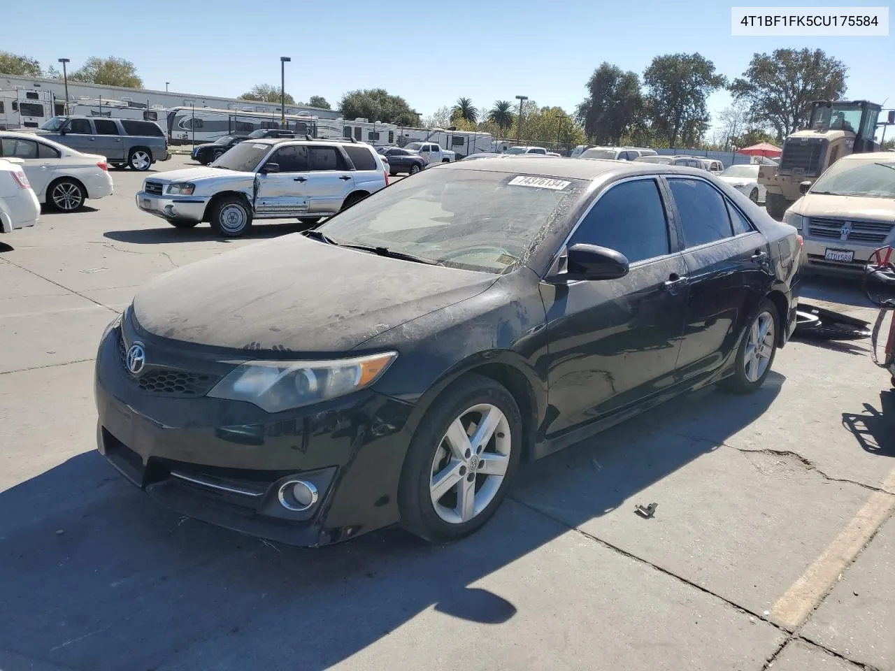 2012 Toyota Camry Base VIN: 4T1BF1FK5CU175584 Lot: 74376134