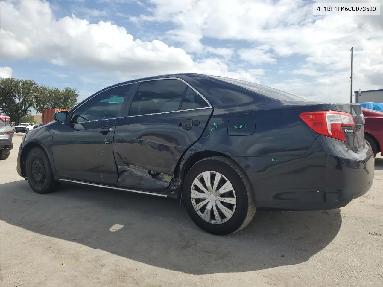 2012 Toyota Camry Base VIN: 4T1BF1FK6CU073520 Lot: 75039784