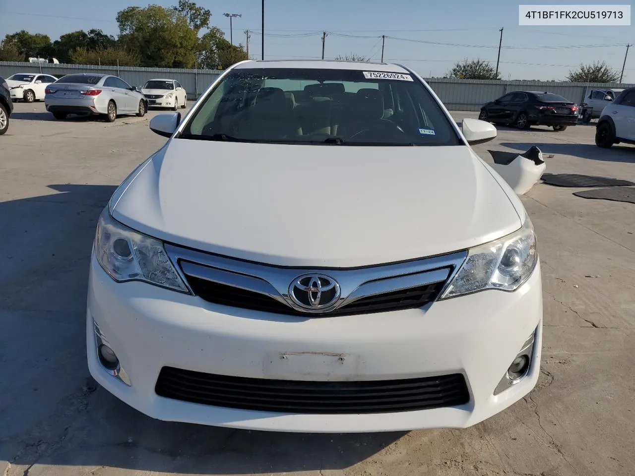 2012 Toyota Camry Base VIN: 4T1BF1FK2CU519713 Lot: 75226924