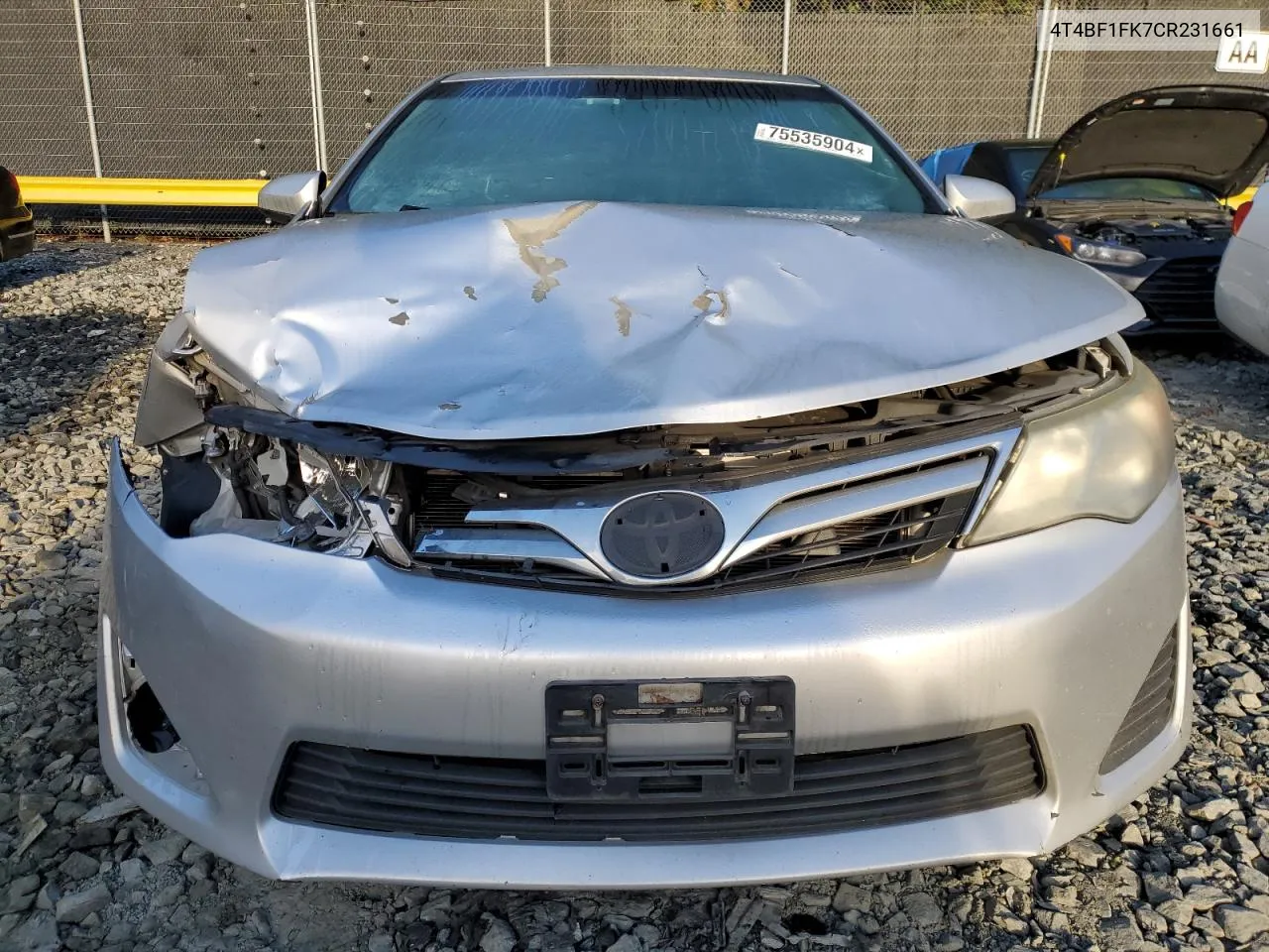 2012 Toyota Camry Base VIN: 4T4BF1FK7CR231661 Lot: 75535904