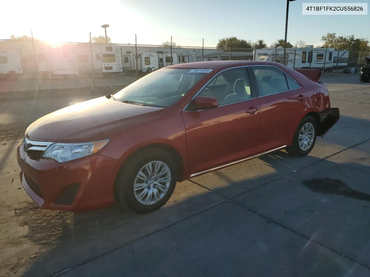 2012 Toyota Camry Base VIN: 4T1BF1FK2CU556826 Lot: 75631034