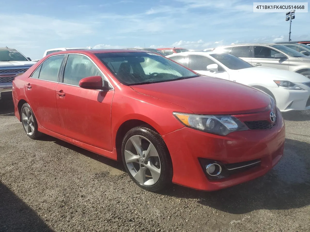 4T1BK1FK4CU514668 2012 Toyota Camry Se