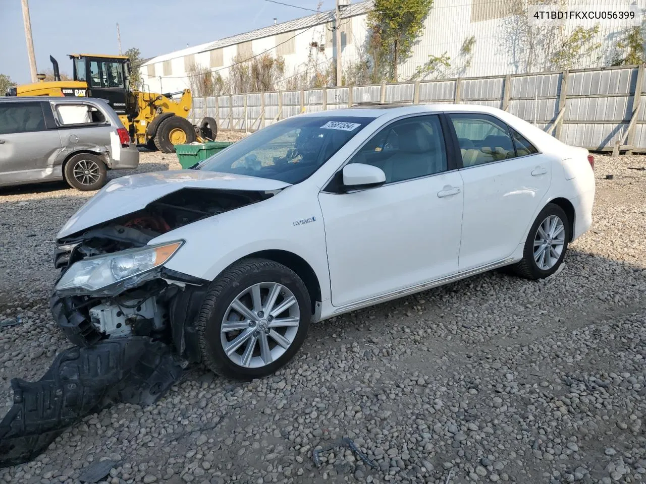 2012 Toyota Camry Hybrid VIN: 4T1BD1FKXCU056399 Lot: 75681554