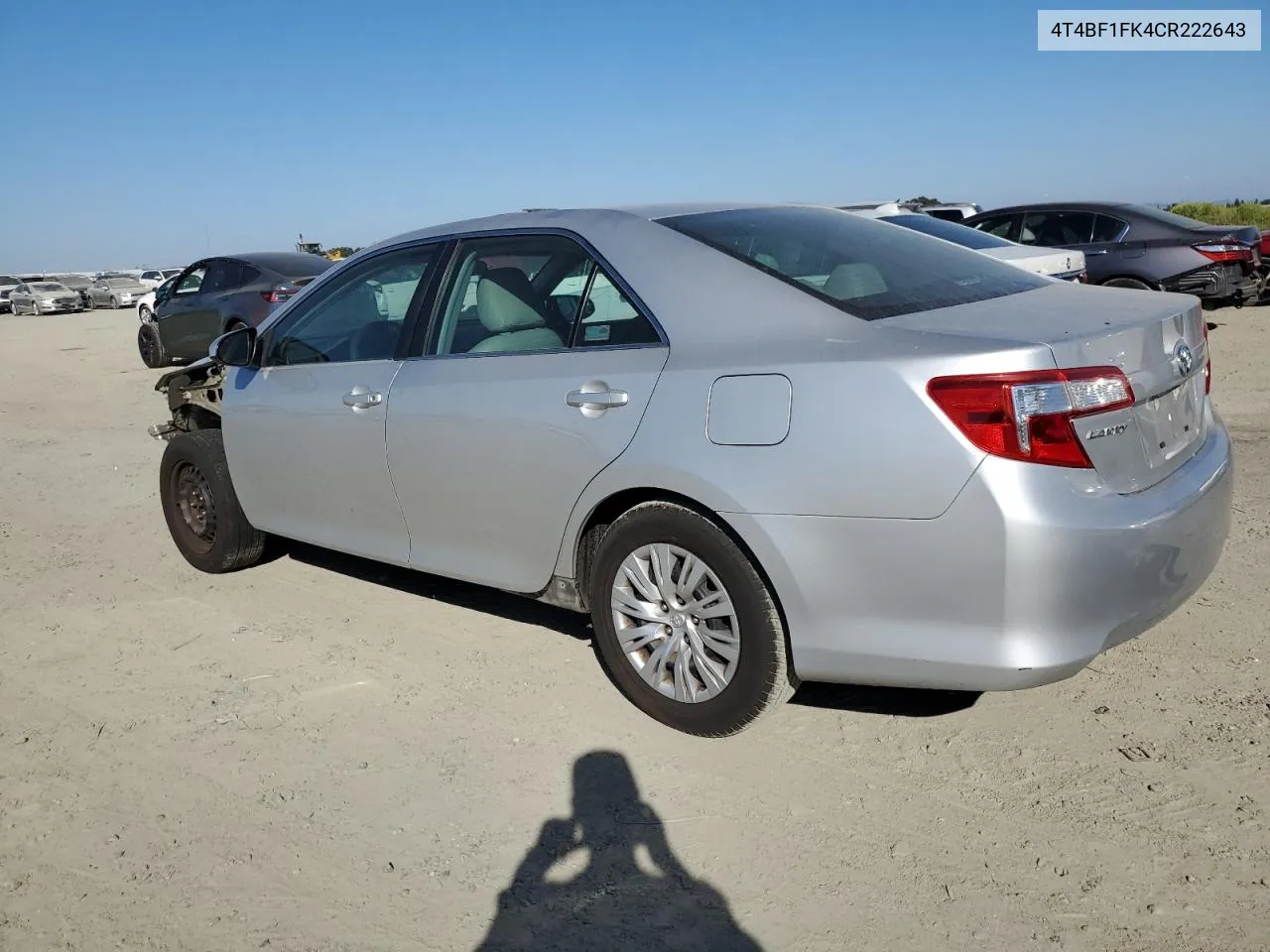 2012 Toyota Camry Base VIN: 4T4BF1FK4CR222643 Lot: 75937714