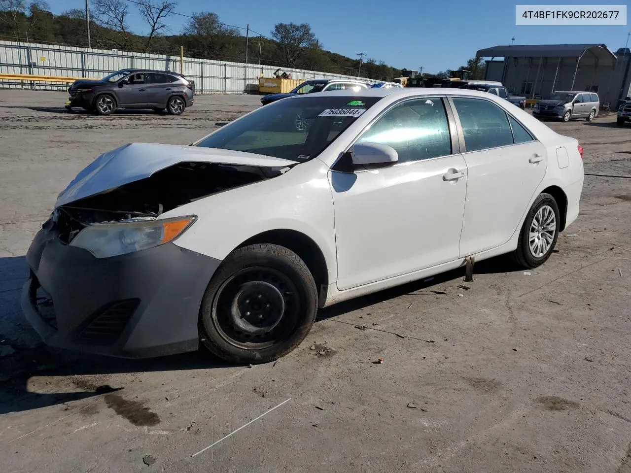 2012 Toyota Camry Base VIN: 4T4BF1FK9CR202677 Lot: 76036044