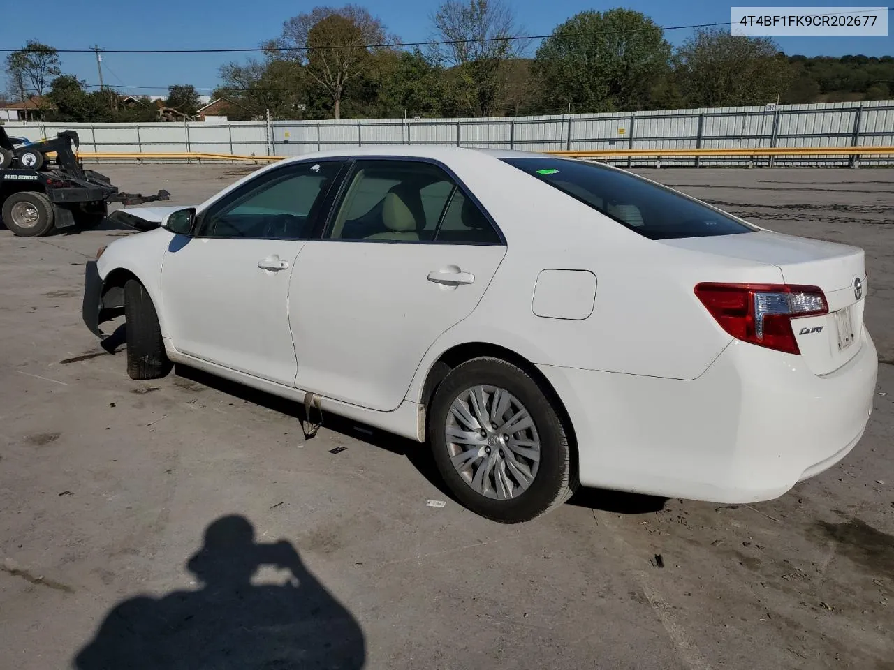 2012 Toyota Camry Base VIN: 4T4BF1FK9CR202677 Lot: 76036044