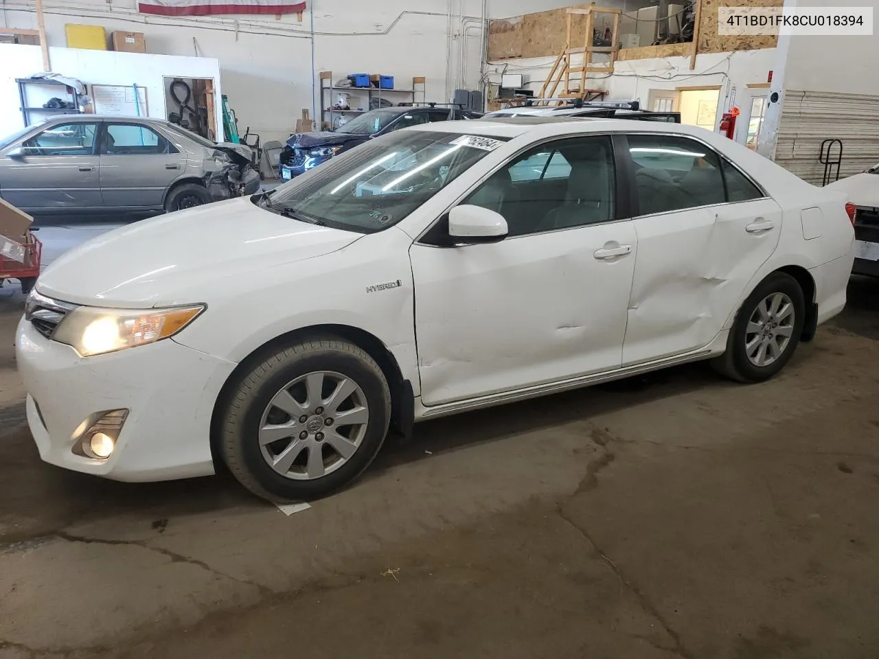 4T1BD1FK8CU018394 2012 Toyota Camry Hybrid