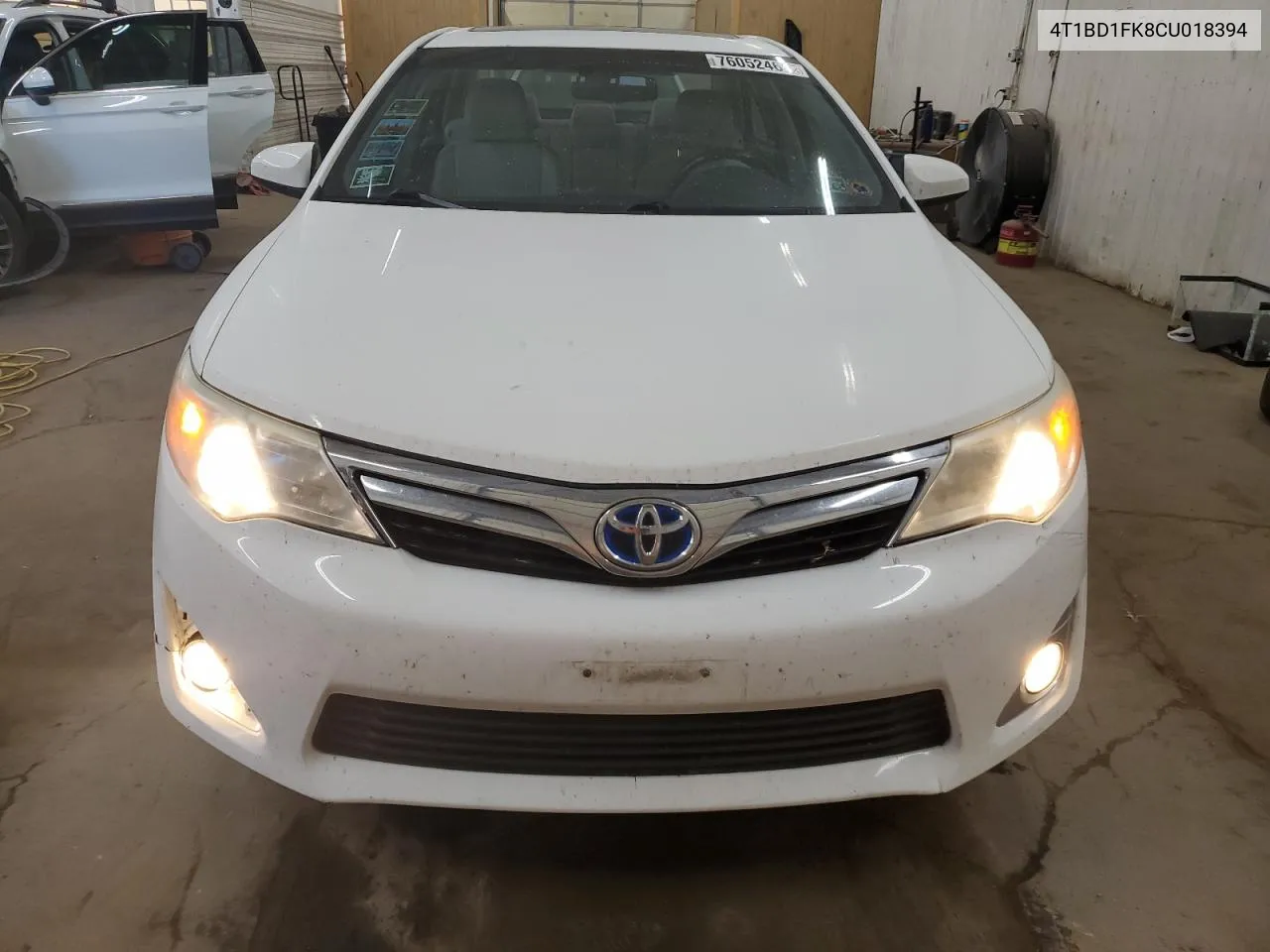 2012 Toyota Camry Hybrid VIN: 4T1BD1FK8CU018394 Lot: 76052464