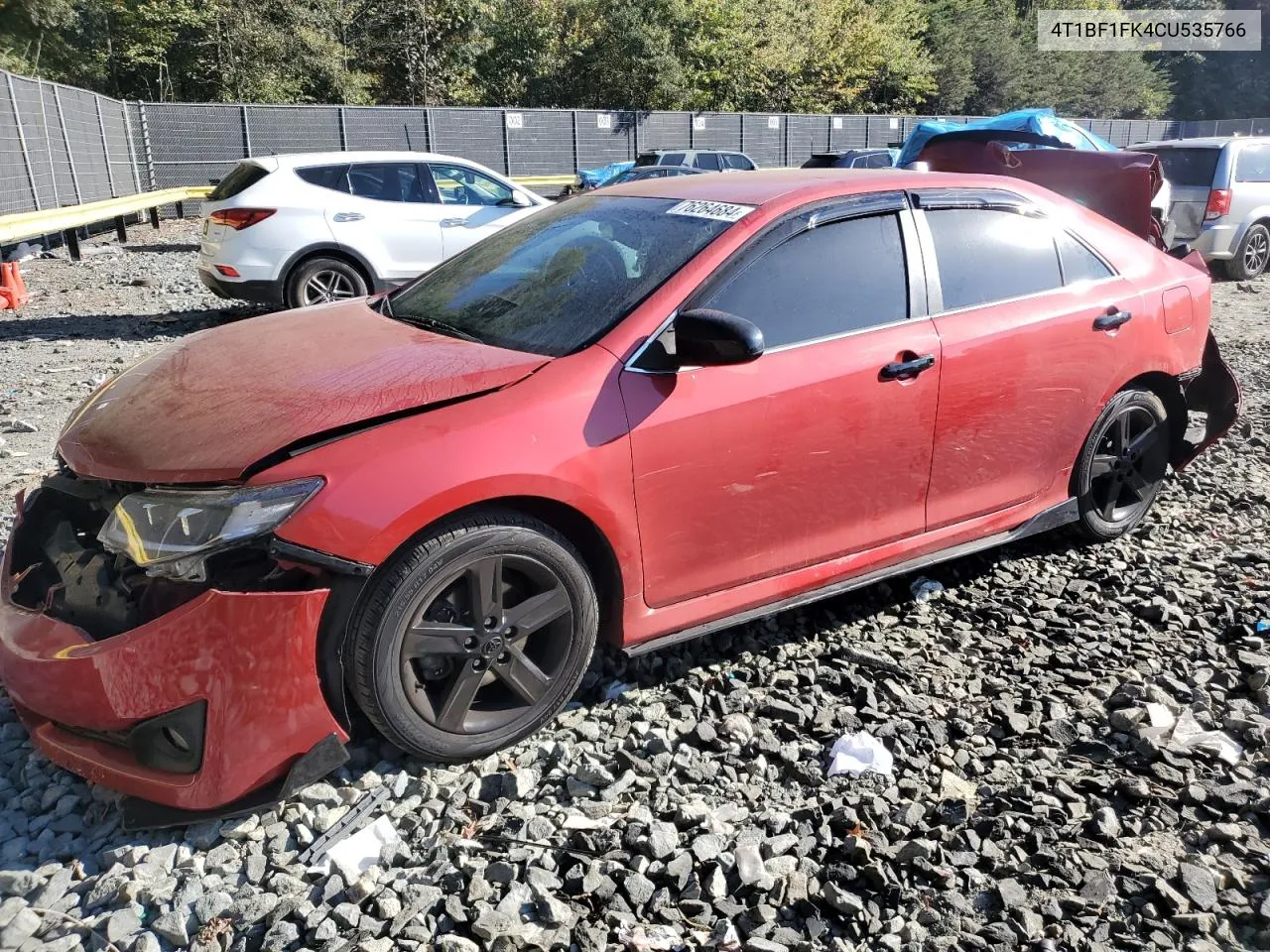 2012 Toyota Camry Base VIN: 4T1BF1FK4CU535766 Lot: 76264684