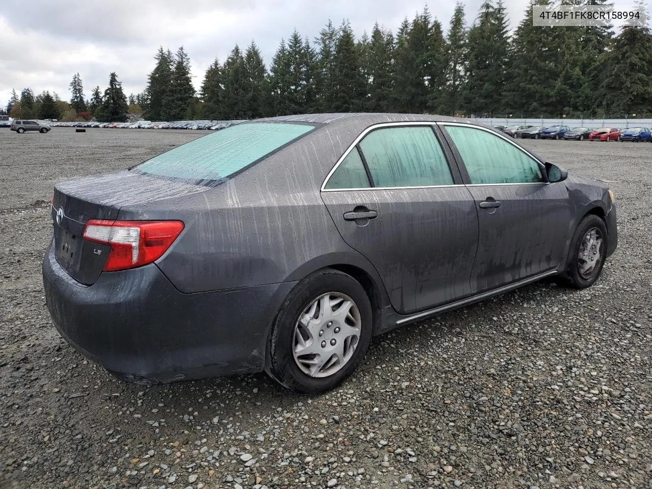 2012 Toyota Camry Base VIN: 4T4BF1FK8CR158994 Lot: 76298404