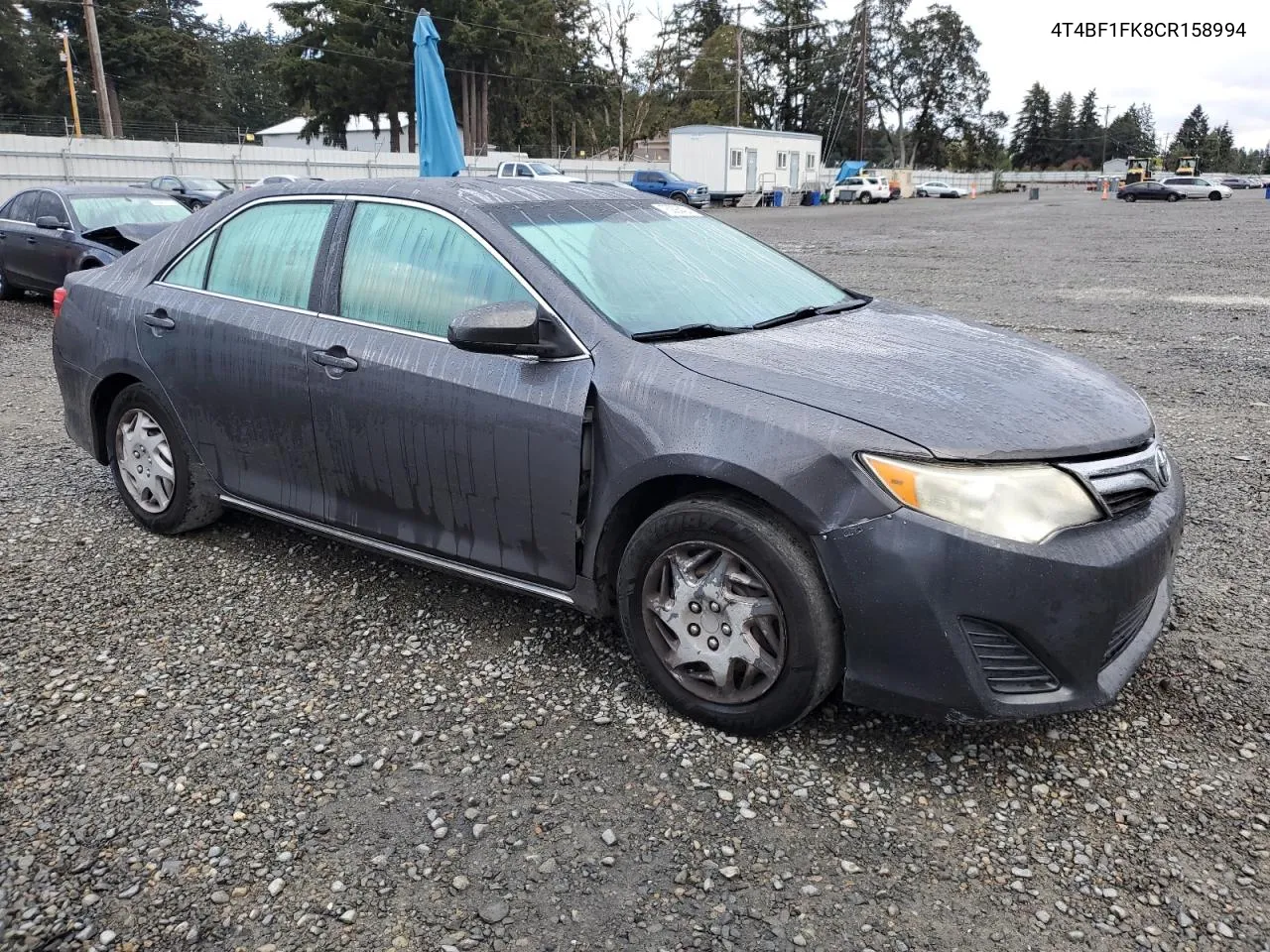 2012 Toyota Camry Base VIN: 4T4BF1FK8CR158994 Lot: 76298404