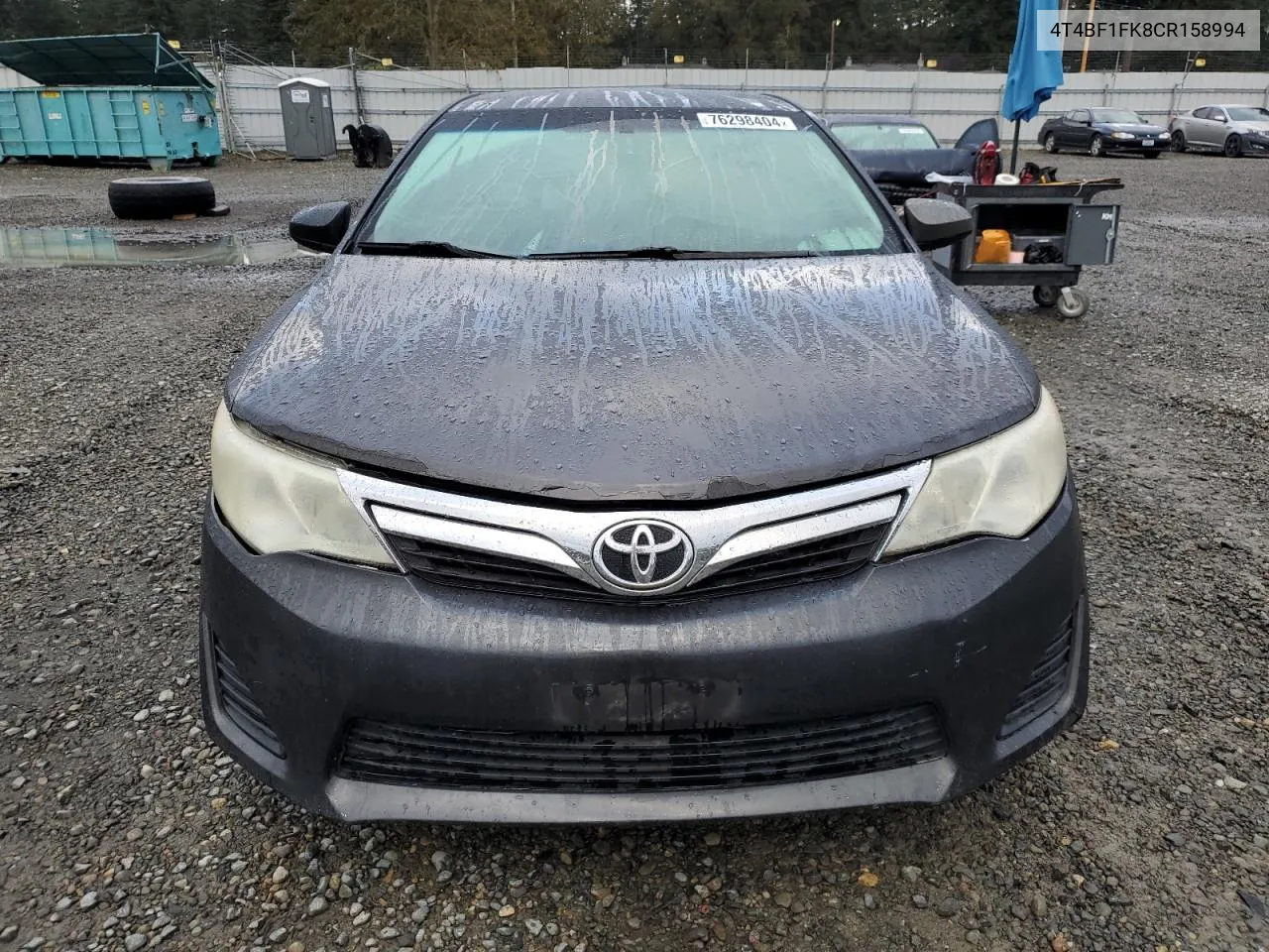 2012 Toyota Camry Base VIN: 4T4BF1FK8CR158994 Lot: 76298404