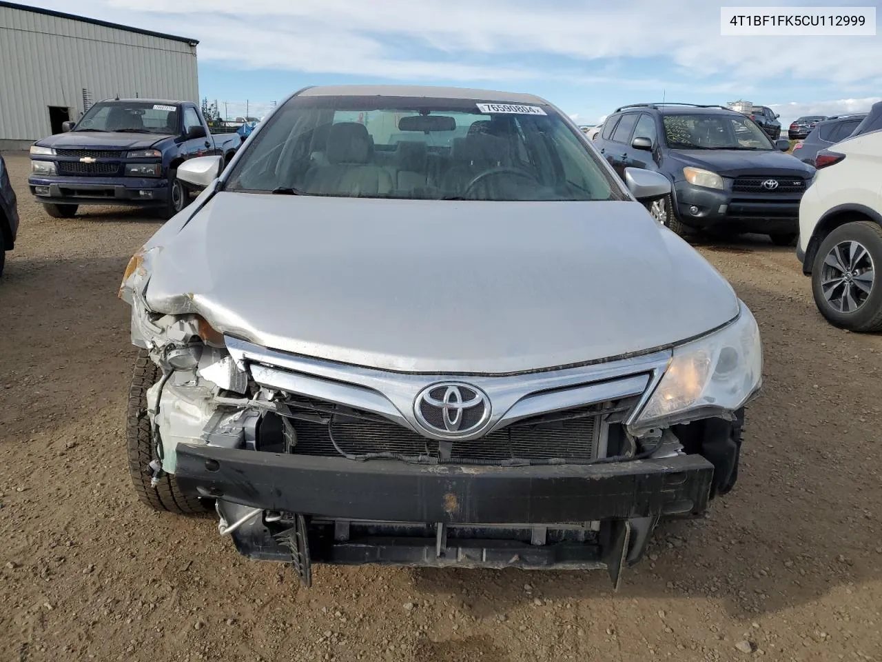 2012 Toyota Camry Base VIN: 4T1BF1FK5CU112999 Lot: 76590804