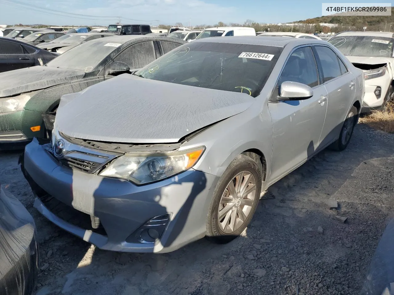 2012 Toyota Camry Base VIN: 4T4BF1FK5CR269986 Lot: 76612644