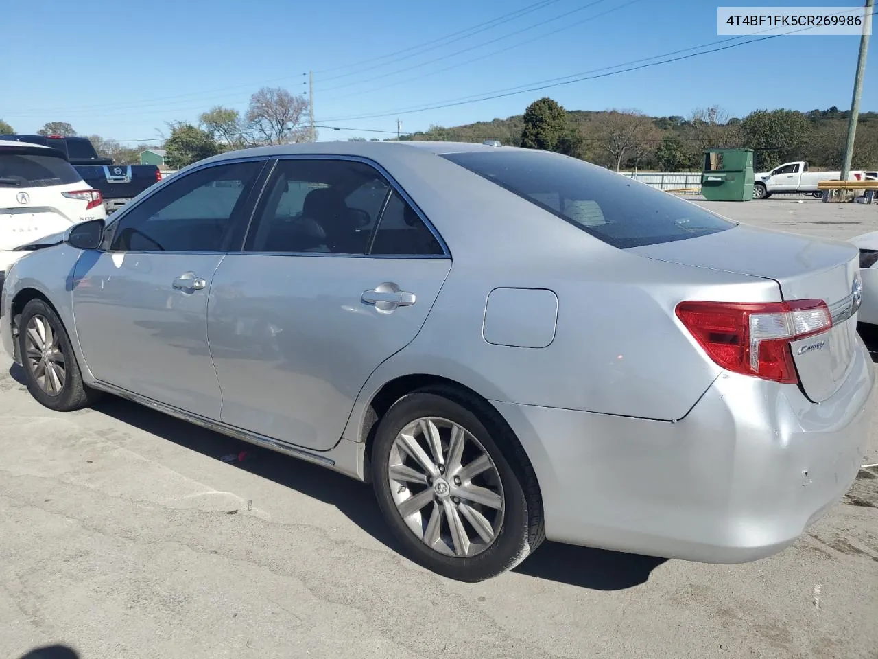 2012 Toyota Camry Base VIN: 4T4BF1FK5CR269986 Lot: 76612644