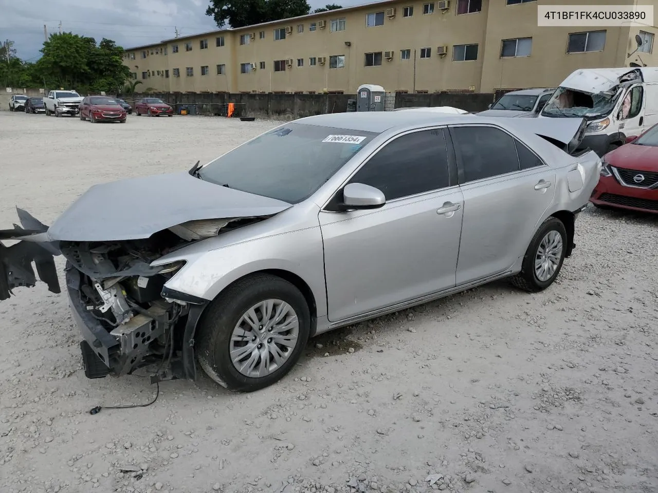 2012 Toyota Camry Base VIN: 4T1BF1FK4CU033890 Lot: 76661354