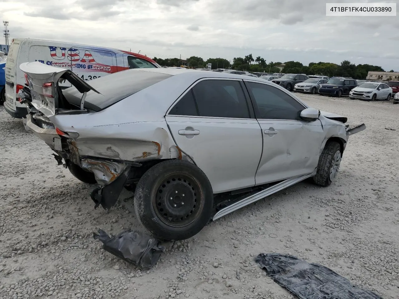 4T1BF1FK4CU033890 2012 Toyota Camry Base