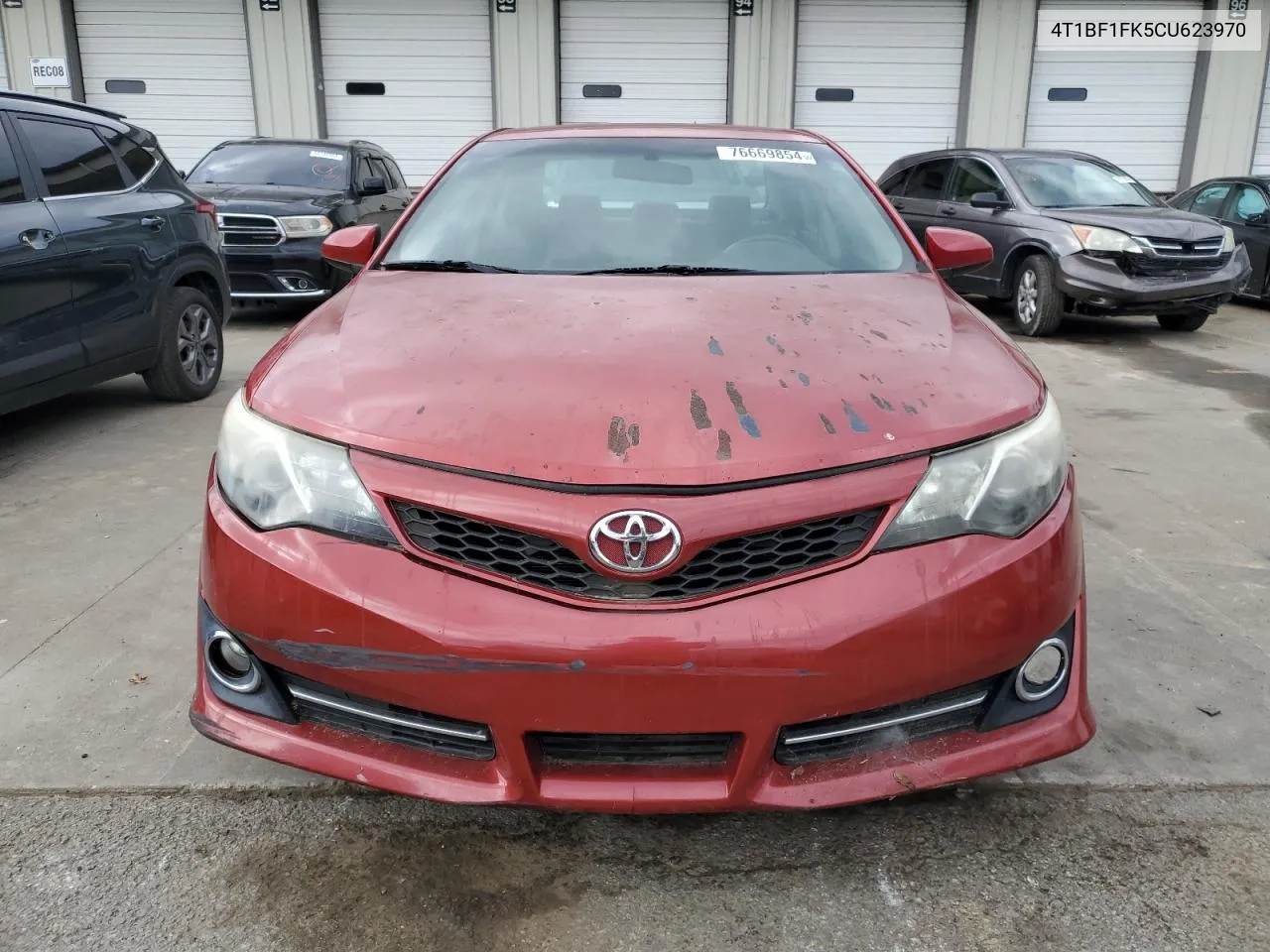 2012 Toyota Camry Base VIN: 4T1BF1FK5CU623970 Lot: 76669854