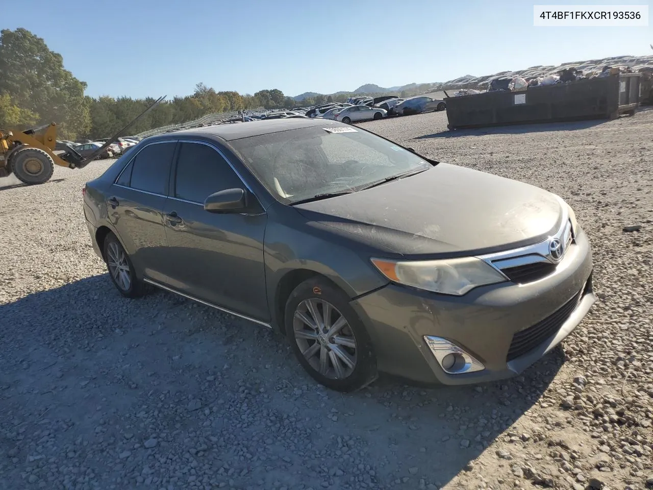 2012 Toyota Camry Base VIN: 4T4BF1FKXCR193536 Lot: 76800174