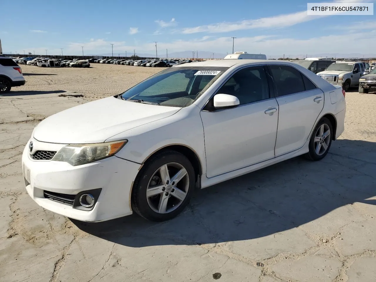 2012 Toyota Camry Base VIN: 4T1BF1FK6CU547871 Lot: 76808024