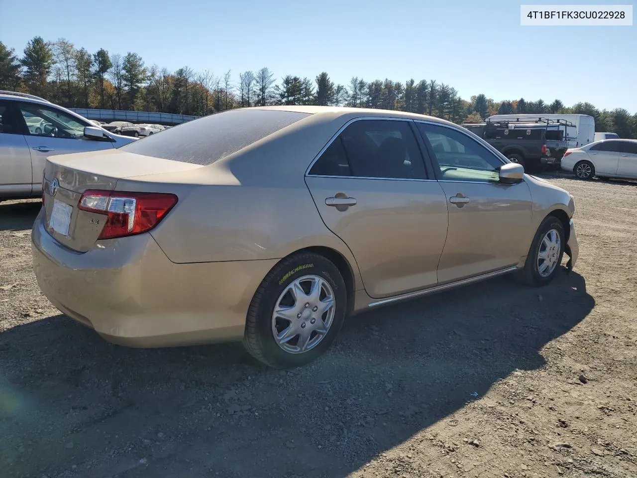 2012 Toyota Camry Base VIN: 4T1BF1FK3CU022928 Lot: 76865784