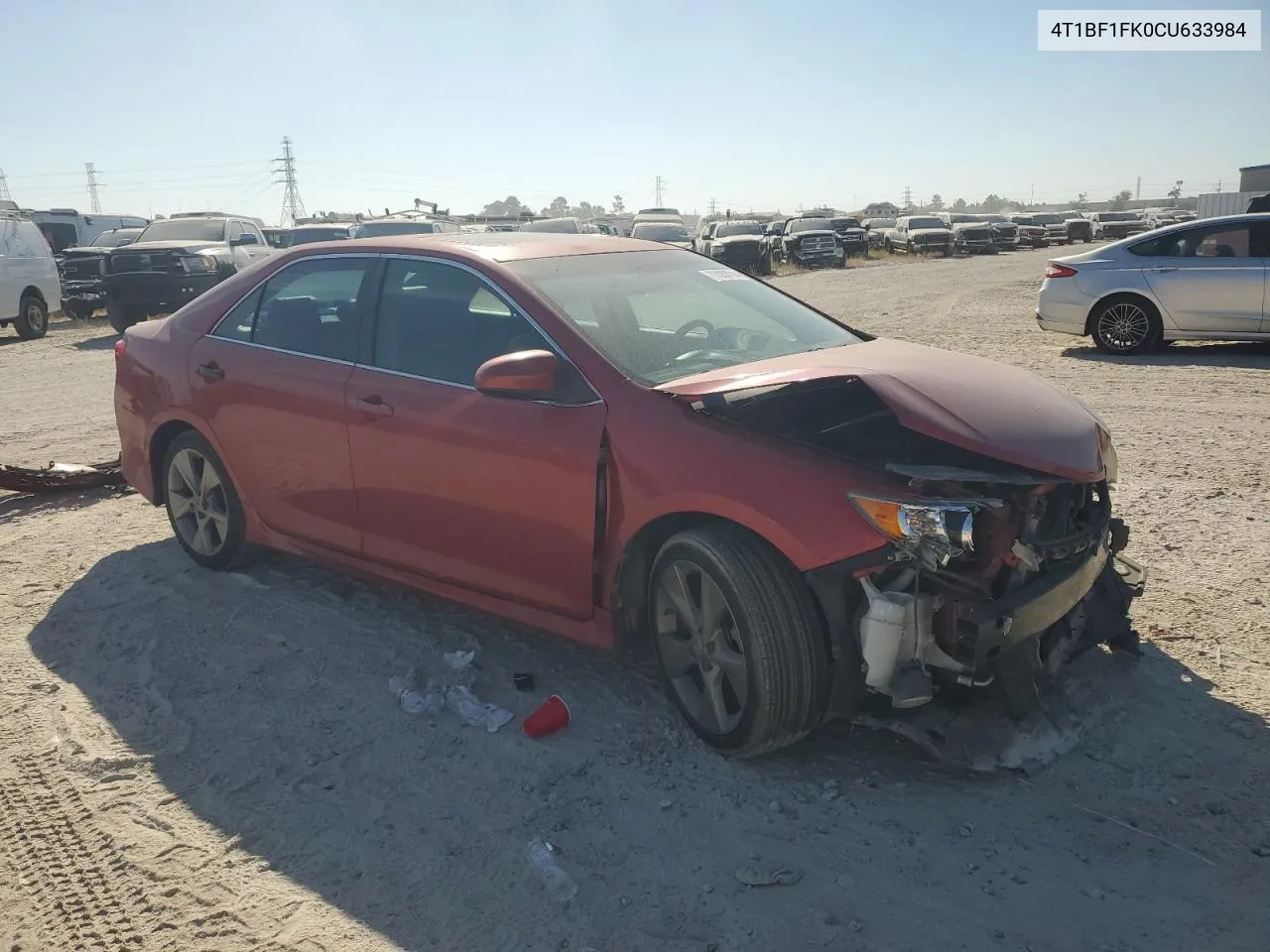 2012 Toyota Camry Base VIN: 4T1BF1FK0CU633984 Lot: 77030794