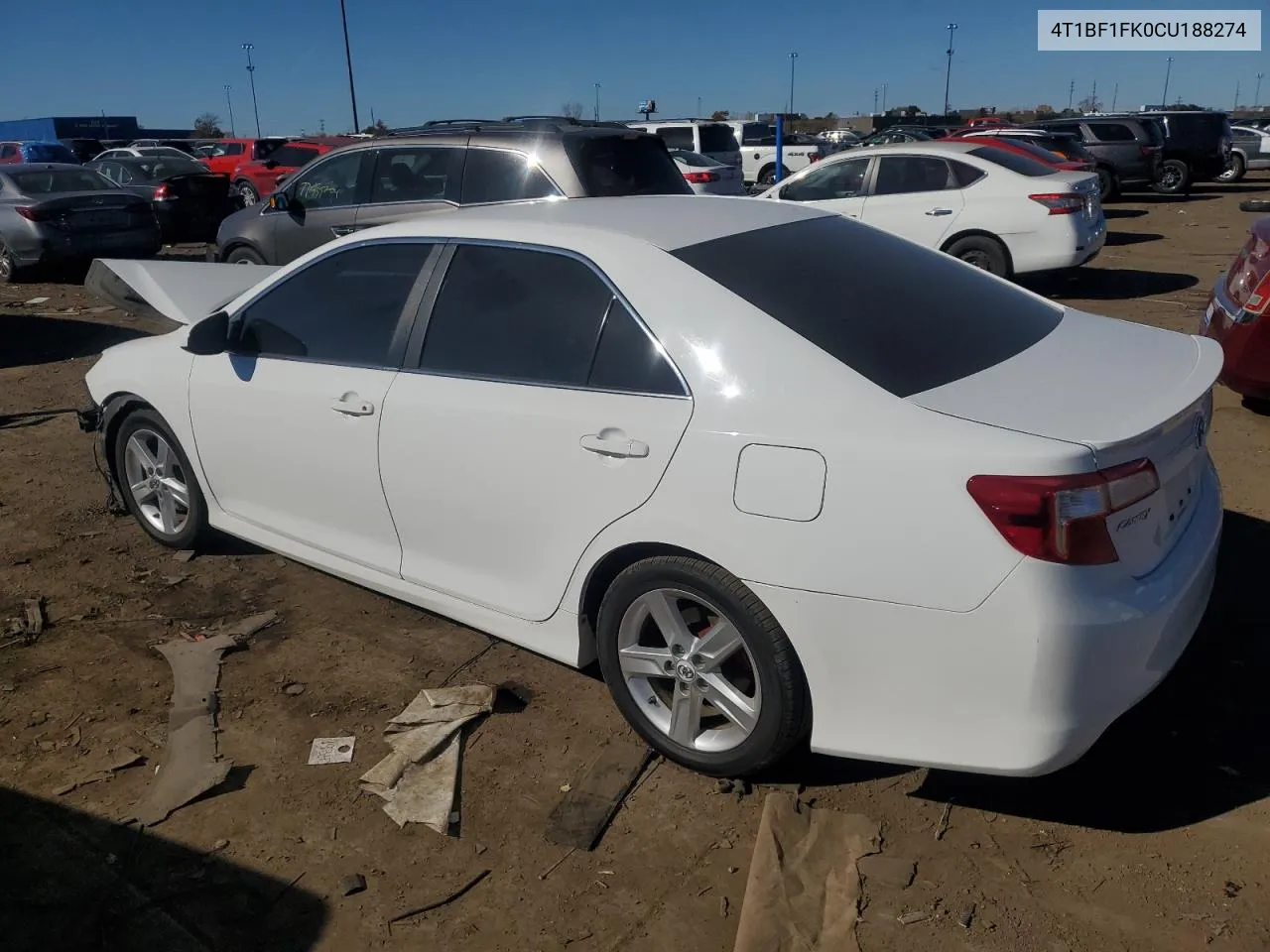 2012 Toyota Camry Base VIN: 4T1BF1FK0CU188274 Lot: 77076904