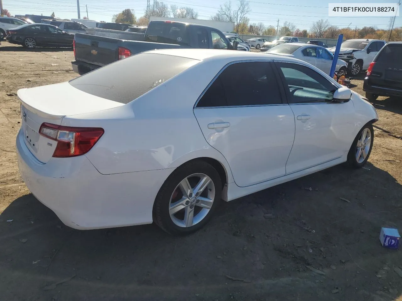 2012 Toyota Camry Base VIN: 4T1BF1FK0CU188274 Lot: 77076904