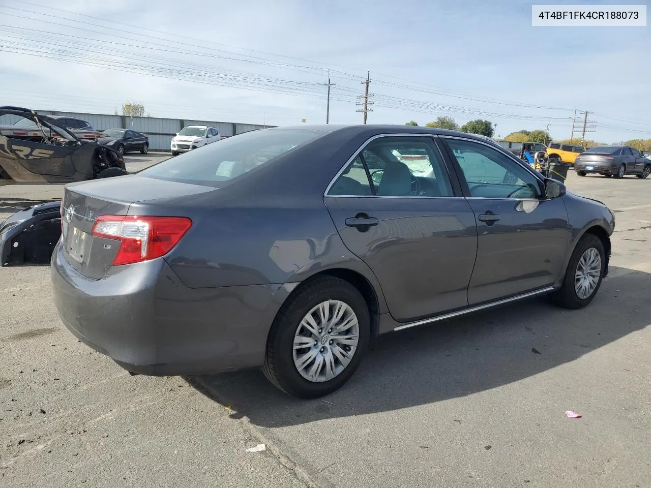 2012 Toyota Camry Base VIN: 4T4BF1FK4CR188073 Lot: 77087234